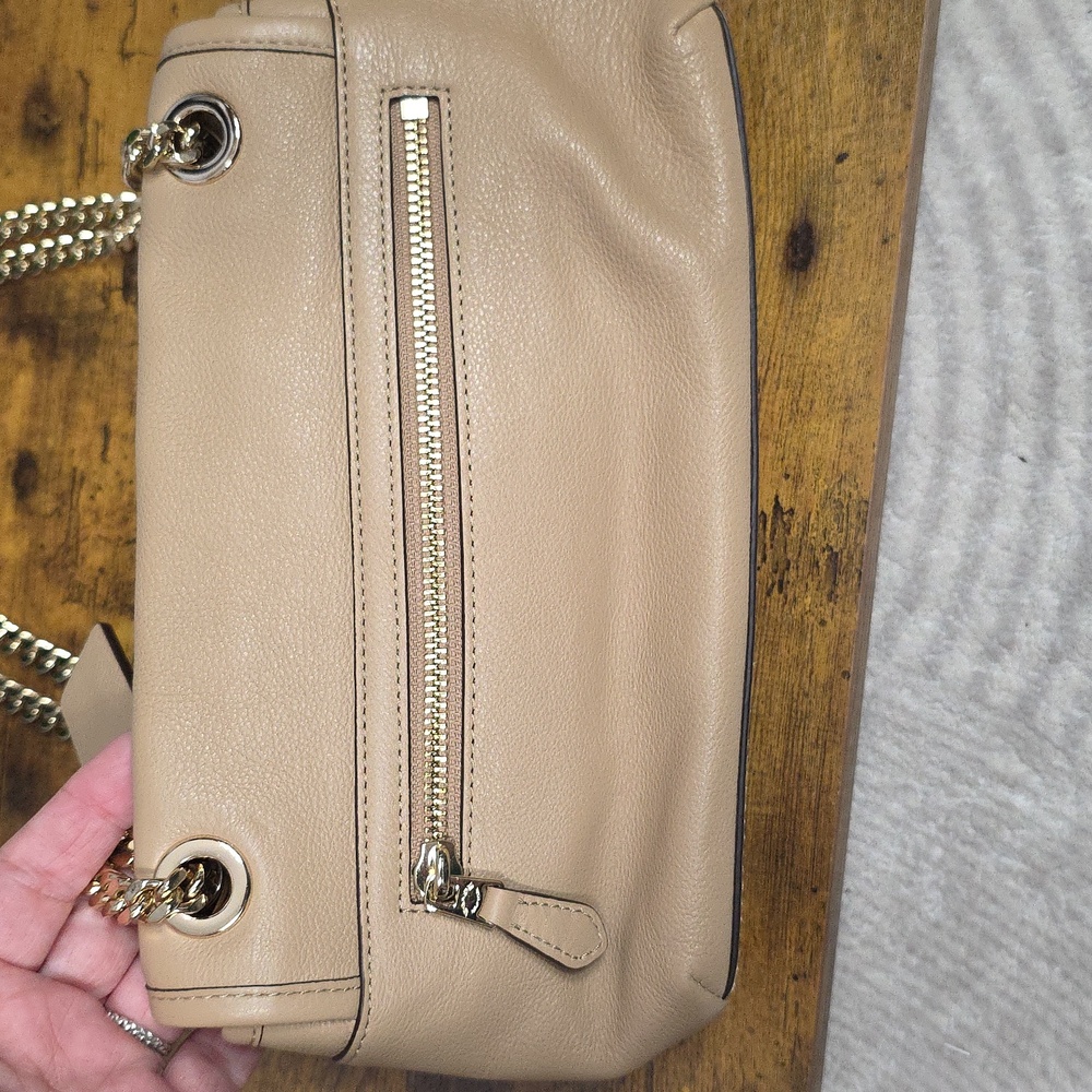 Coach Chain Pebble Leather Crossbody - Picture 13 of 14